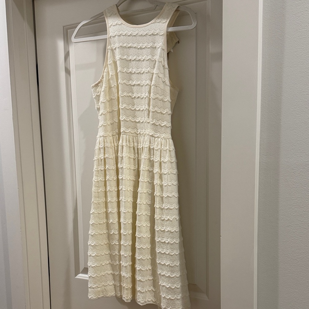 Trina Turk Ivory Sleeveless Lace Dress